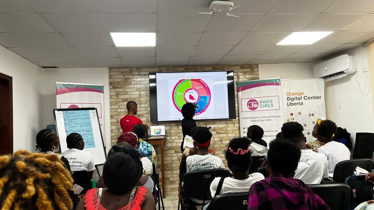 SRHR and menstrual health training session